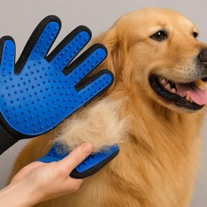 Dog Hair Remover Glove for Large Breeds Thick Coats Deshedding and Grooming