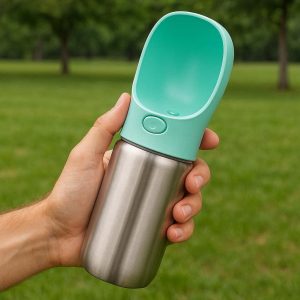 Insulated Pet Water Bottle Keeps Water Cool for Dogs During Summer Walks