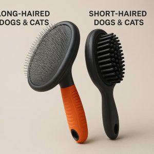 Double Sided Pet Brush for Long and Short Haired Dogs and Cats