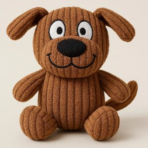 Squeaky Plush Dog Toy Durable Squeaker for Interactive Play and Chewing